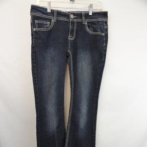 rue 21 womens/juniors blue jeans, size 7. (A6)